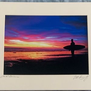 Photography: surfer and sunset